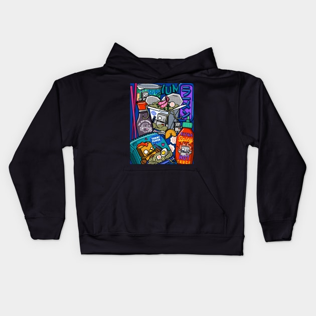 Give Me All The Noodles Kids Hoodie by thejellyempire